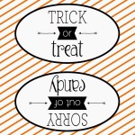 Double Sided Halloween Sign – with Free Printable