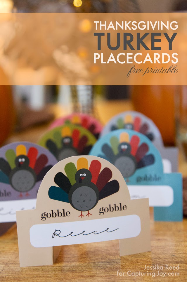 Thanksgiving Turkey Placecards – Free Printables