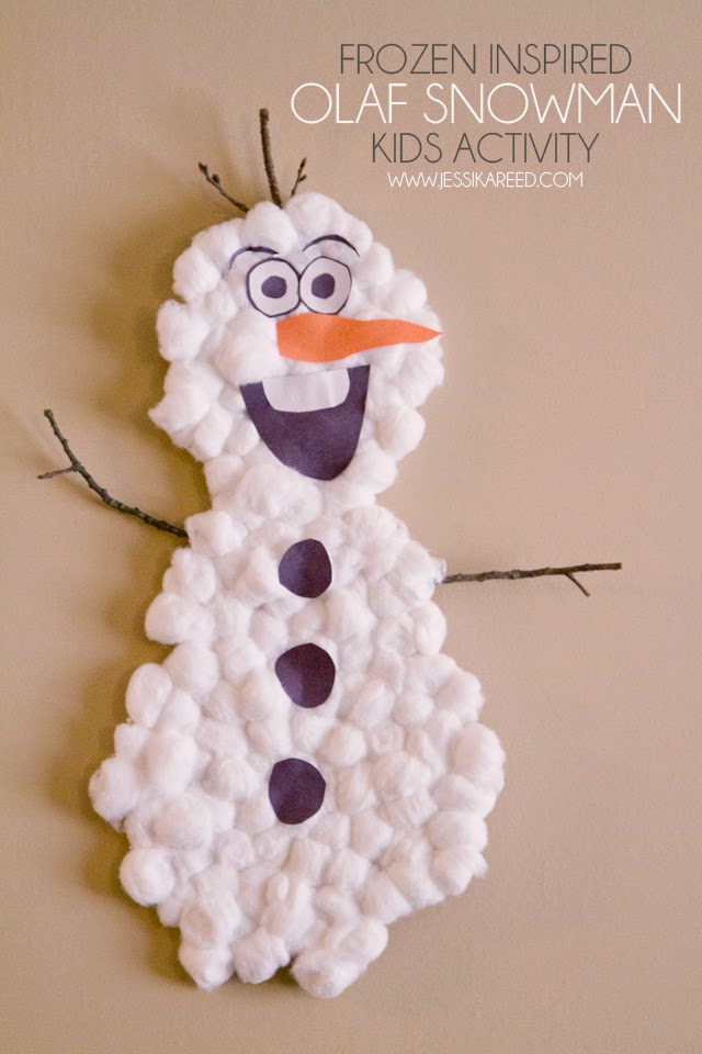 Frozen Inspired Olaf Snowman Kids Activity