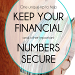 One Unique Tip to Help You Keep Your Financial and Other Important Numbers Secure