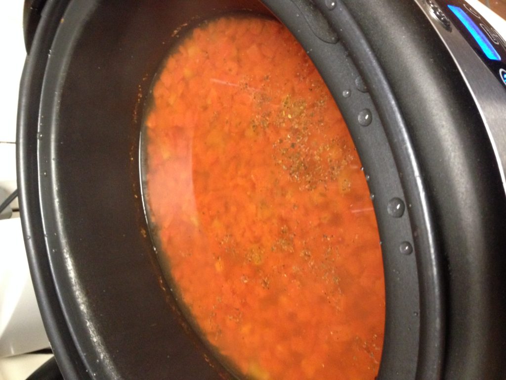 Crockpot Tomato Basil Soup - crockpot final