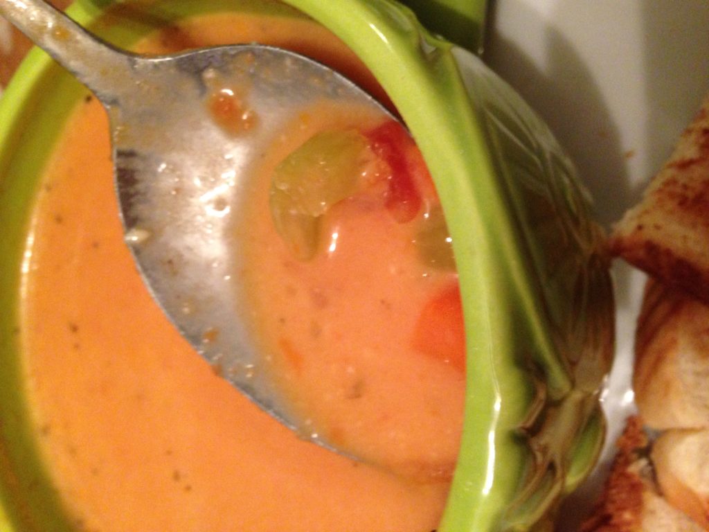 Crockpot Tomato Basil Soup - veggies