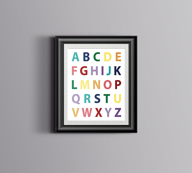 ABC Kids Room Decor – Free Printable