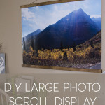 DIY Large Photo Scroll Display